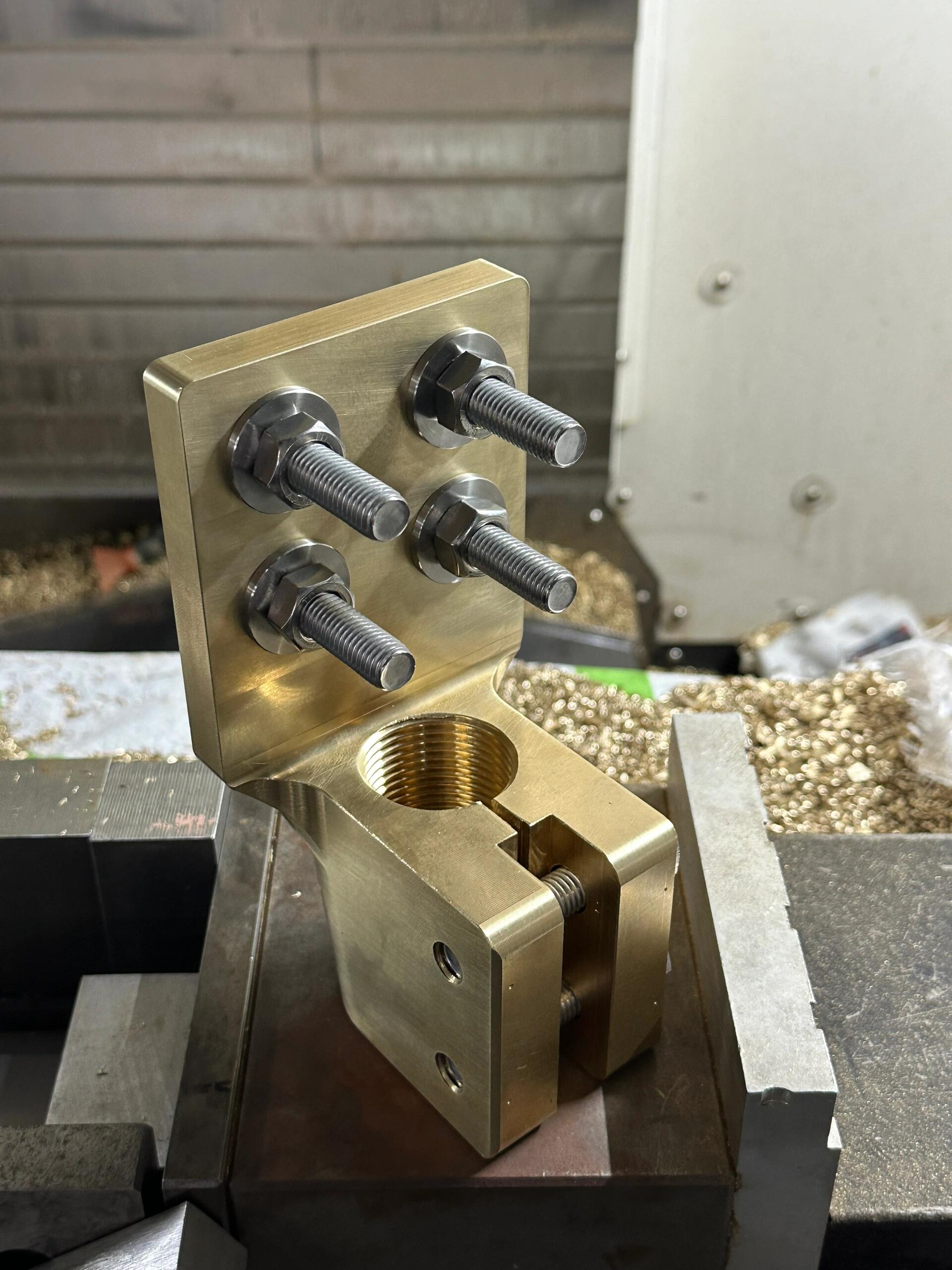 C110 провідний блок, фітинг, обличчя, земля, покритий оловом, CNC
