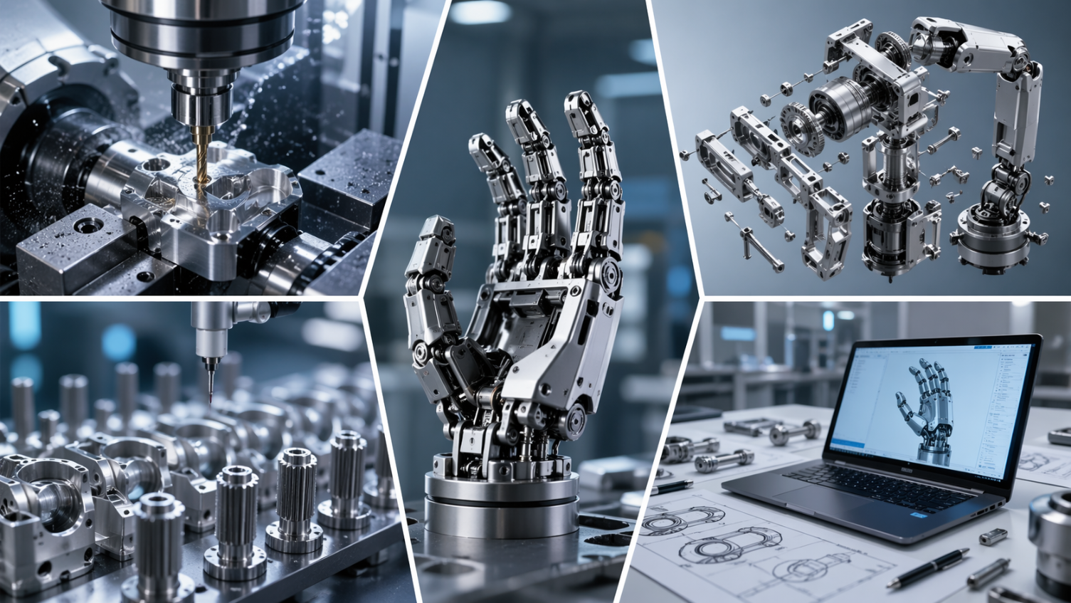 Robotic arm assembly precision machining
