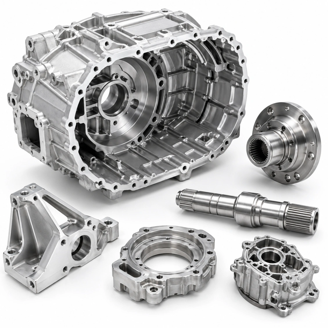 EV motor korpusi stator bo‘lagi aniqlik bilan ishlangan