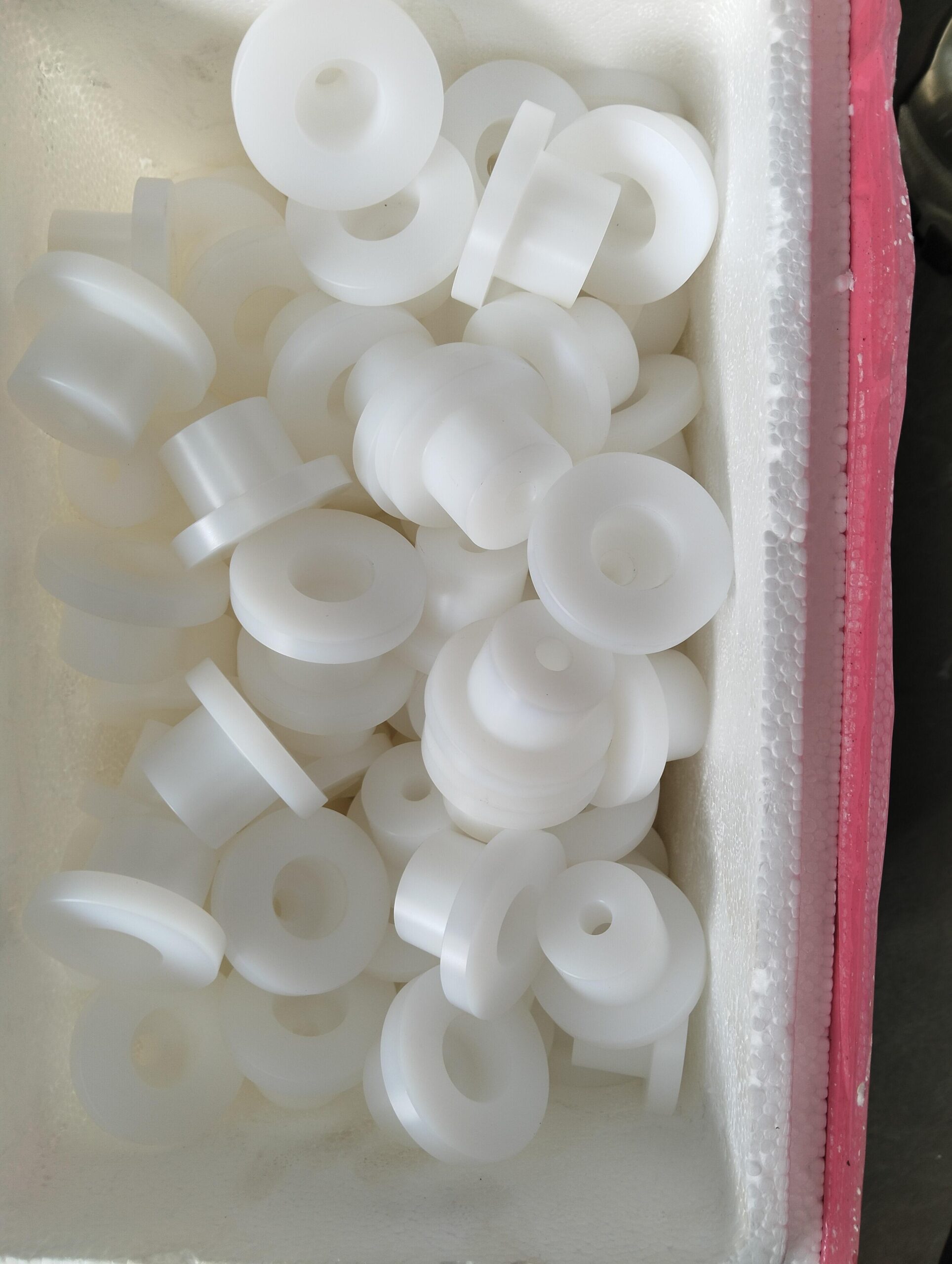 POM Acetal Slayd Blok Qo'llanma Qismi Shaft Qoziq Bushing CNC Ra 0.4μm H7