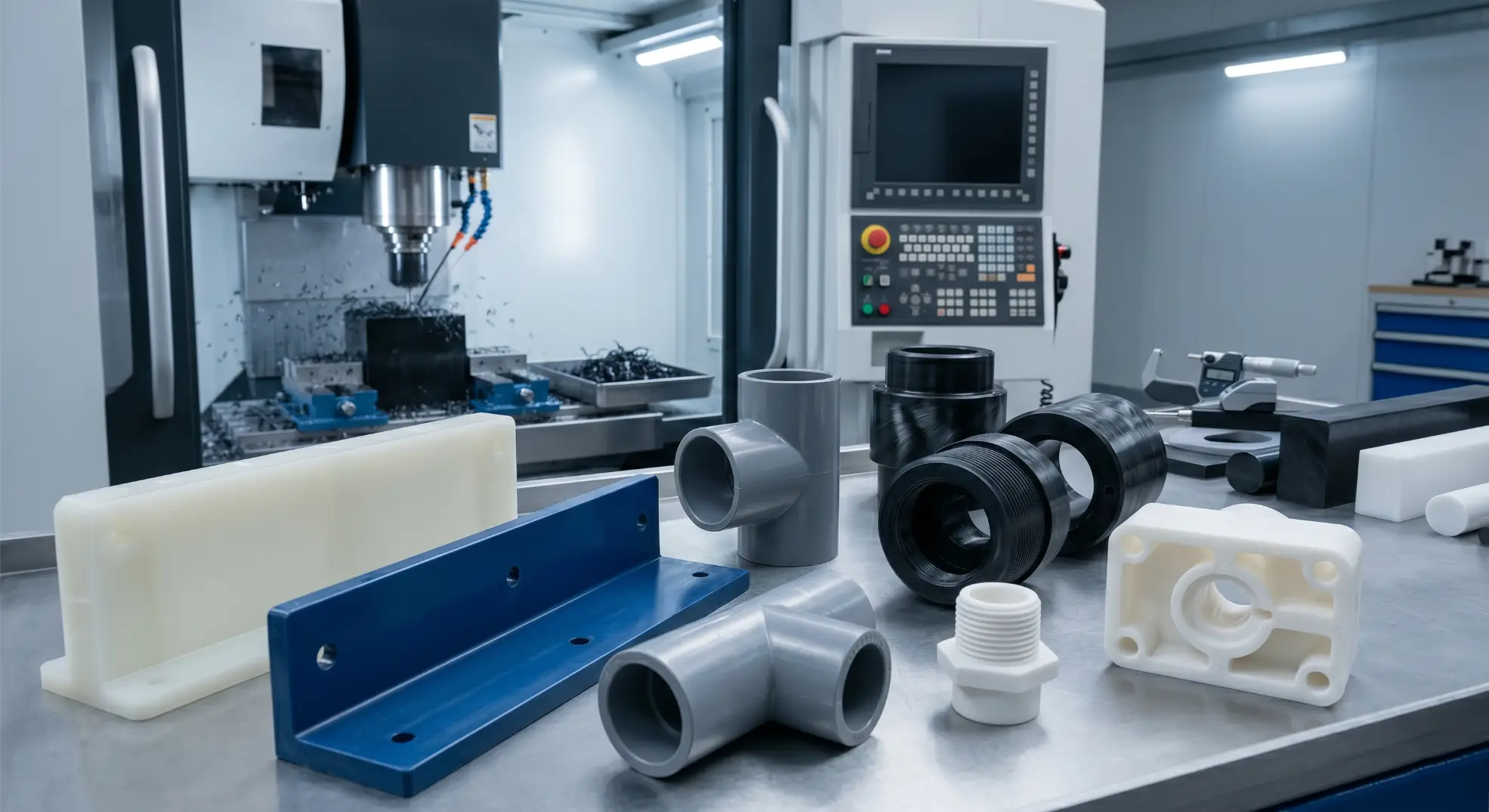 PVC PP HDPE 化工設備 水處理 管件 CNC