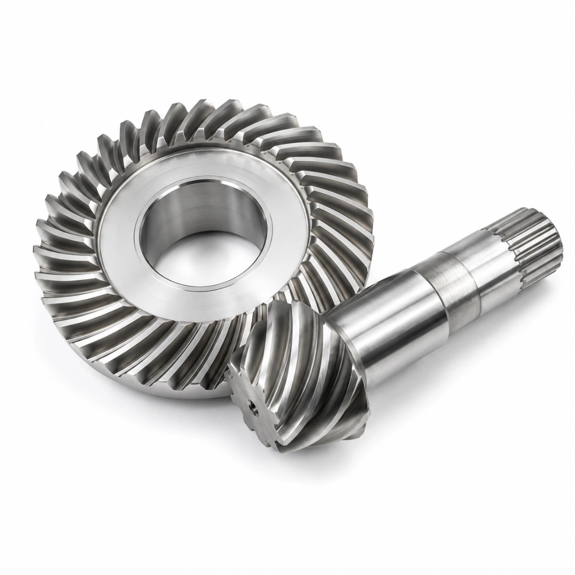 Stainless spiral bevel marine application