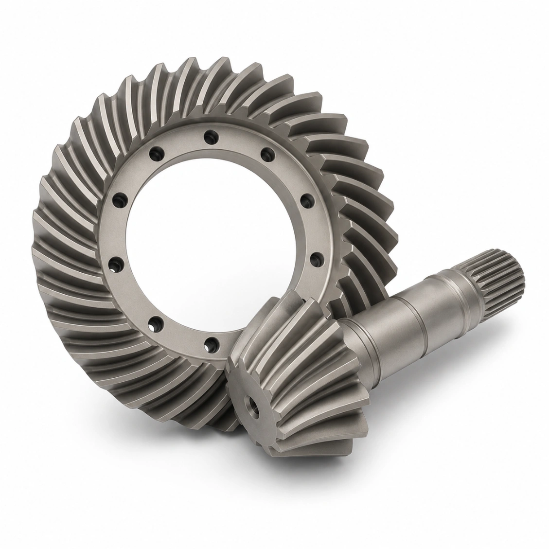 Titanium spiral bevel aerospace gear