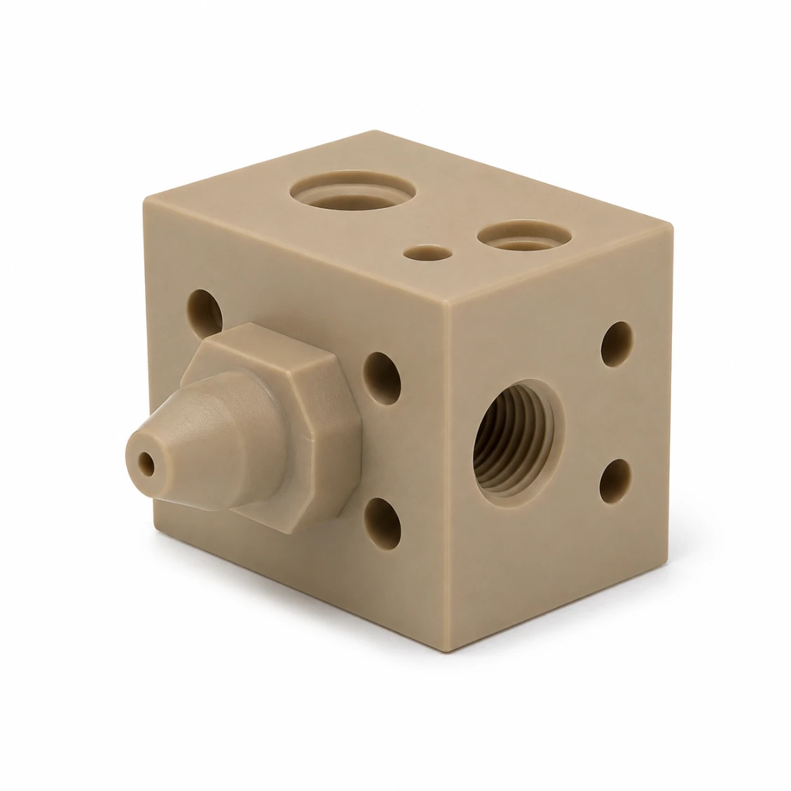 Chemical Resistant Nozzle Block